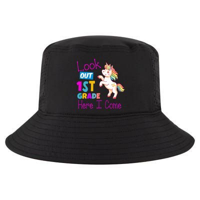 Look Out 1st Grade Here I Come Cool Comfort Performance Bucket Hat