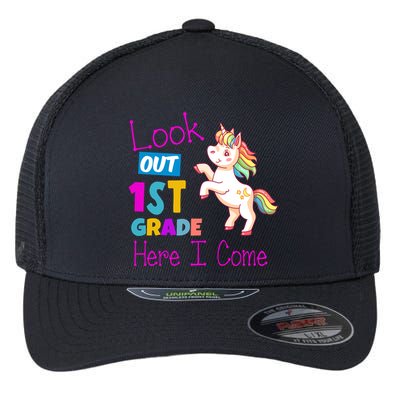 Look Out 1st Grade Here I Come Flexfit Unipanel Trucker Cap