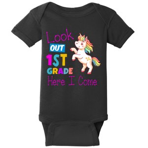 Look Out 1st Grade Here I Come Baby Bodysuit