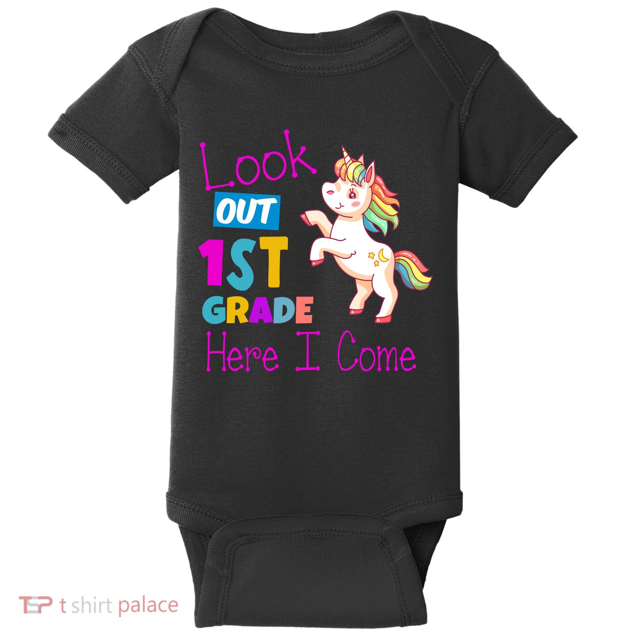 Look Out 1st Grade Here I Come Baby Bodysuit