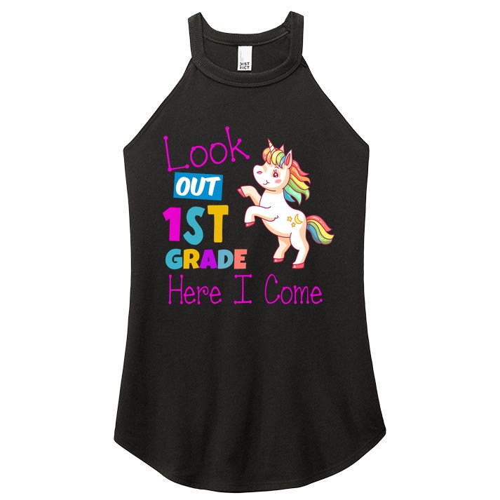 Look Out 1st Grade Here I Come Women's Perfect Tri Rocker Tank
