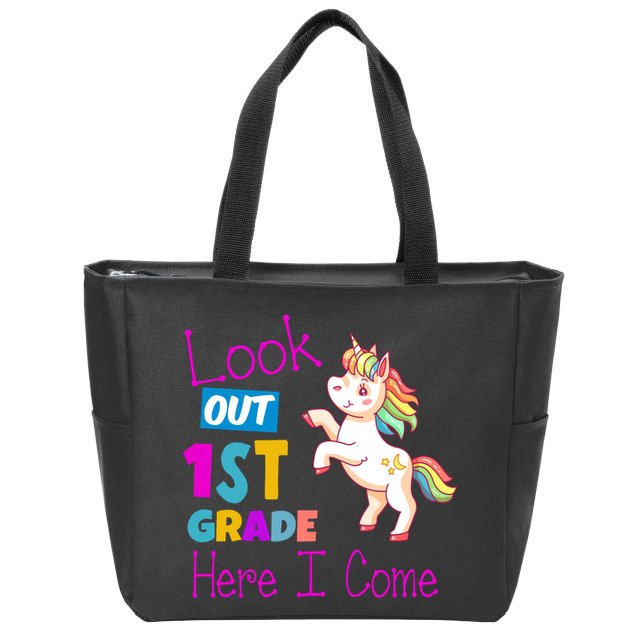 Look Out 1st Grade Here I Come Zip Tote Bag