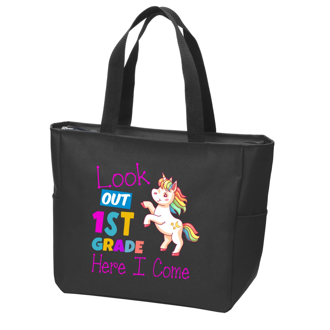 Look Out 1st Grade Here I Come Zip Tote Bag