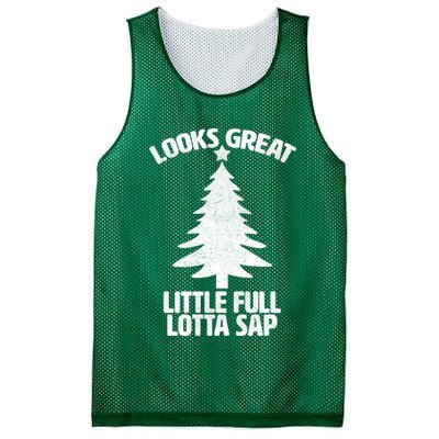 Looks Great Little Full Lotta Sap Funny Christmas Mesh Reversible Basketball Jersey Tank