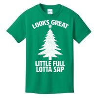 Looks Great Little Full Lotta Sap Funny Christmas Kids T-Shirt