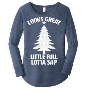 Looks Great Little Full Lotta Sap Funny Christmas Women's Perfect Tri Tunic Long Sleeve Shirt