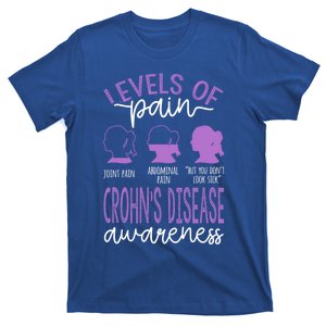 Levels Of Pain Crohns Disease Awareness Gift T-Shirt