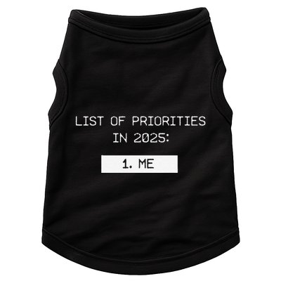 List Of Priorities In 2025 Me Doggie Tank