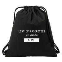 List Of Priorities In 2025 Me Drawstring Bag