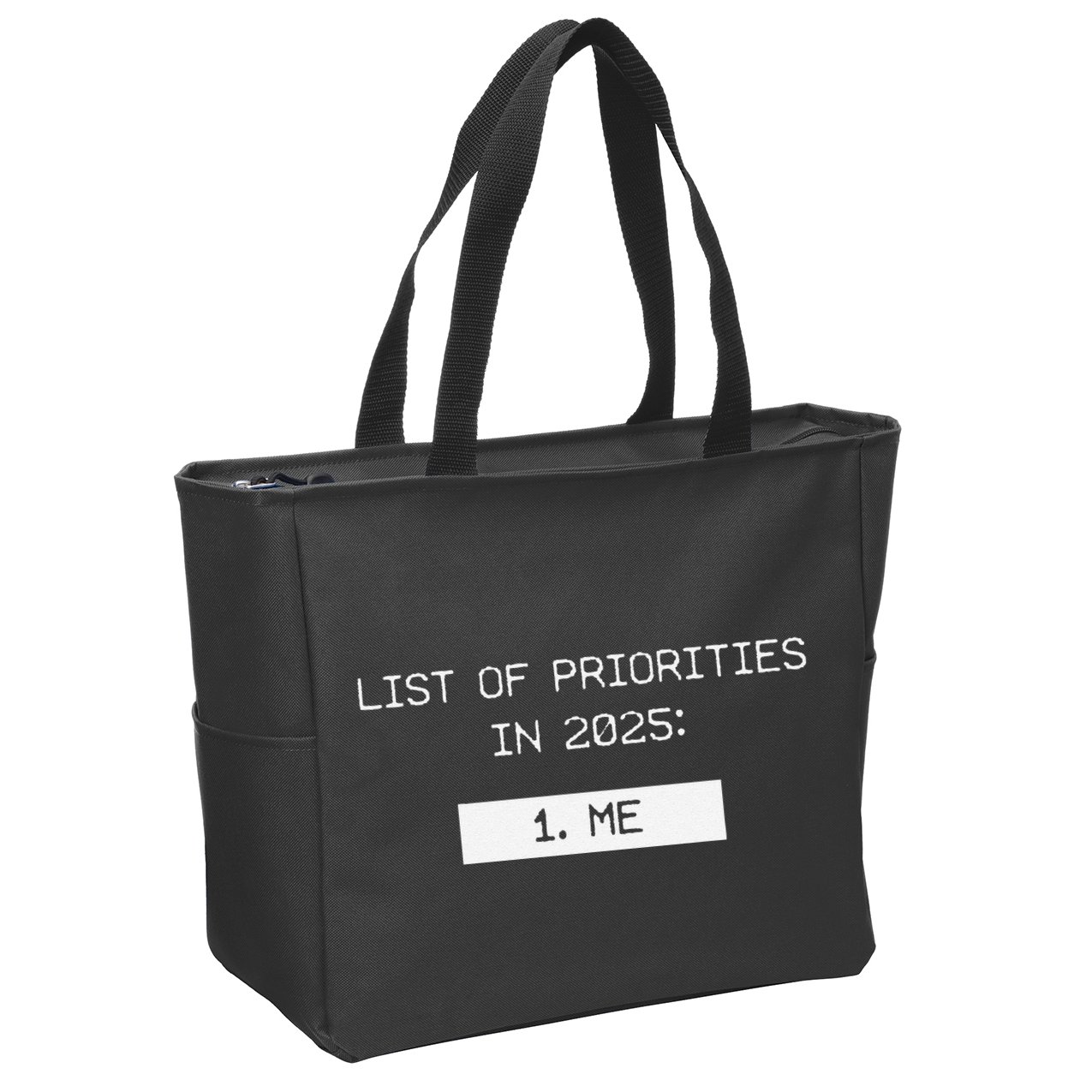 List Of Priorities In 2025 Me Zip Tote Bag