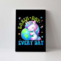 Love Our Planet Unicorn Earth Day Cute Canvas