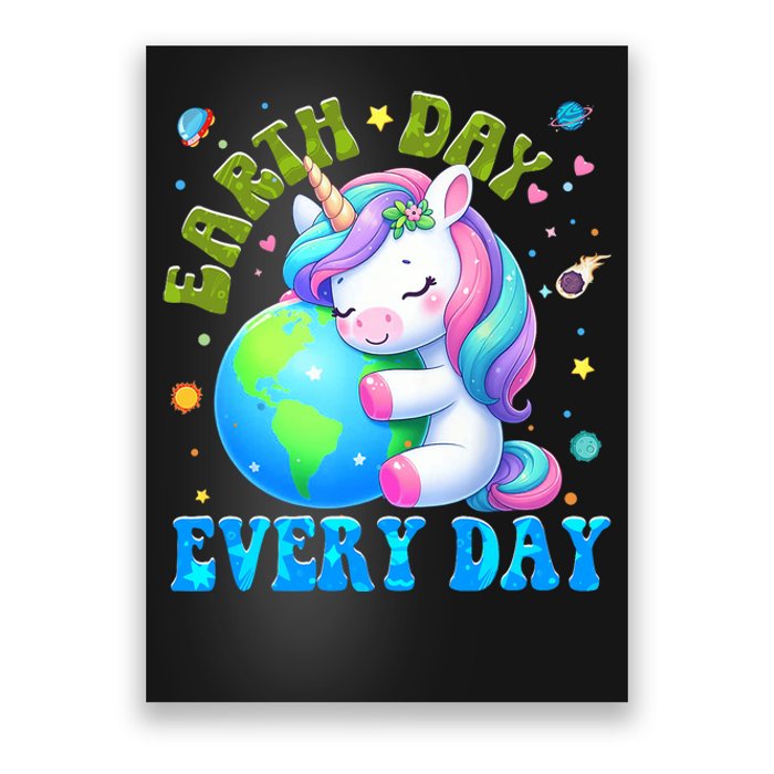 Love Our Planet Unicorn Earth Day Cute Poster