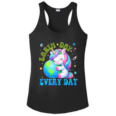 Love Our Planet Unicorn Earth Day Cute Ladies PosiCharge Competitor Racerback Tank