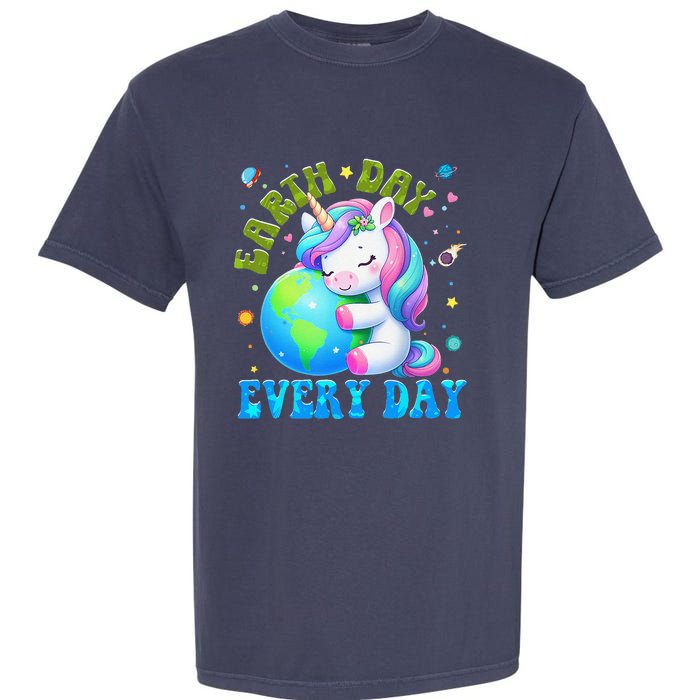 Love Our Planet Unicorn Earth Day Cute Garment-Dyed Heavyweight T-Shirt