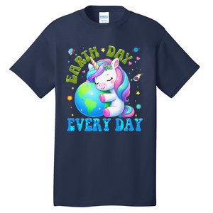 Love Our Planet Unicorn Earth Day Cute Tall T-Shirt