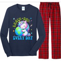 Love Our Planet Unicorn Earth Day Cute Long Sleeve Pajama Set