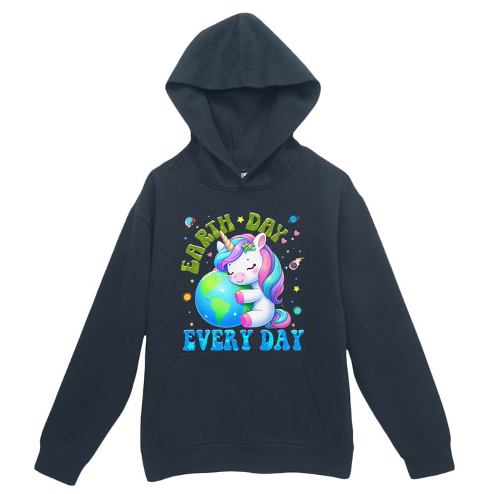 Love Our Planet Unicorn Earth Day Cute Urban Pullover Hoodie