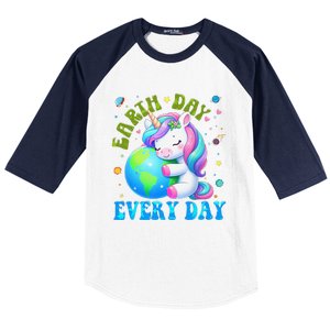 Love Our Planet Unicorn Earth Day Cute Baseball Sleeve Shirt