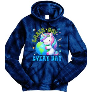 Love Our Planet Unicorn Earth Day Cute Tie Dye Hoodie