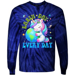 Love Our Planet Unicorn Earth Day Cute Tie-Dye Long Sleeve Shirt