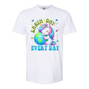 Love Our Planet Unicorn Earth Day Cute Softstyle CVC T-Shirt