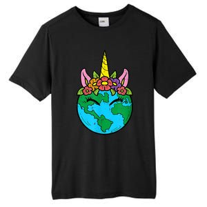 Love Our Planet Unicorn Head Earth Day Cute Gift Tall Fusion ChromaSoft Performance T-Shirt