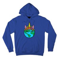 Love Our Planet Unicorn Head Earth Day Cute Gift Hoodie