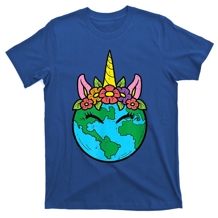 Love Our Planet Unicorn Head Earth Day Cute Gift T-Shirt