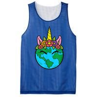 Love Our Planet Unicorn Head Earth Day Cute Gift Mesh Reversible Basketball Jersey Tank