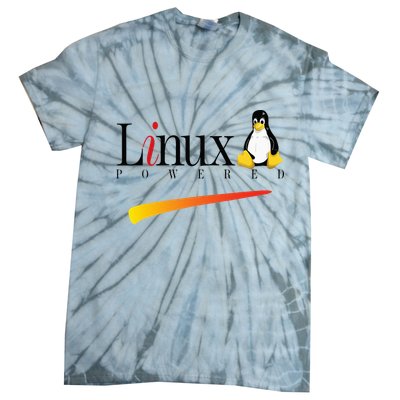 Linux Os Powered By Linux Tux Penguin Tie-Dye T-Shirt