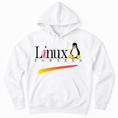 Linux Os Powered By Linux Tux Penguin Hoodie