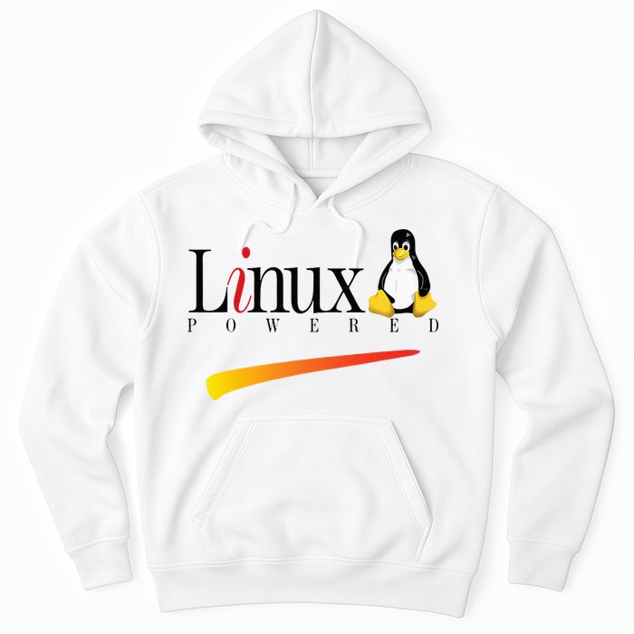 Linux Os Powered By Linux Tux Penguin Hoodie