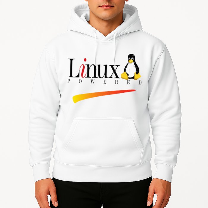 Linux Os Powered By Linux Tux Penguin Hoodie