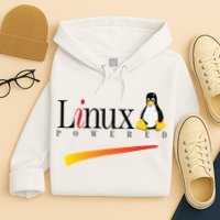 Linux Os Powered By Linux Tux Penguin Hoodie