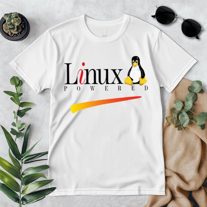 Linux Os Powered By Linux Tux Penguin Premium T-Shirt