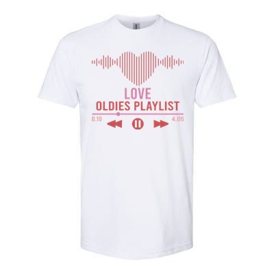 Love Oldies Playlist Heart Music Softstyle CVC T-Shirt