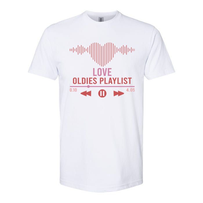 Love Oldies Playlist Heart Music Softstyle CVC T-Shirt