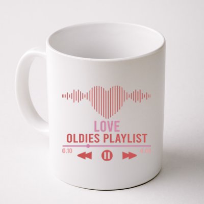 Love Oldies Playlist Heart Music Coffee Mug