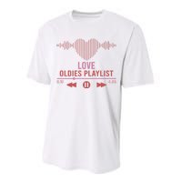 Love Oldies Playlist Heart Music Performance Sprint T-Shirt