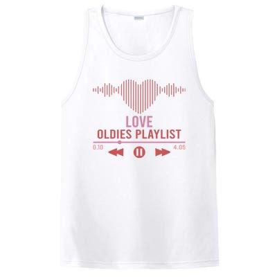 Love Oldies Playlist Heart Music PosiCharge Competitor Tank