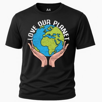 Love Our Planet Recycle Save The Environt Earth Day Gift Performance Shirt
