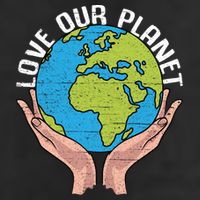 Love Our Planet Recycle Save The Environt Earth Day Gift Adult Drive Performance Visor