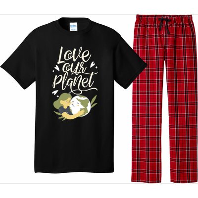 Love Our Planet Earth Day Conservation Nature Save Cute Gift Pajama Set