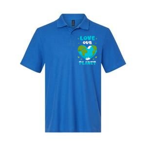 Love Our Planet Nature Conservation Save Earth Day Gift Softstyle Adult Sport Polo