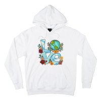 Love Our Planet Floral Earth Day Hoodie