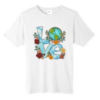 Love Our Planet Floral Earth Day Tall Fusion ChromaSoft Performance T-Shirt