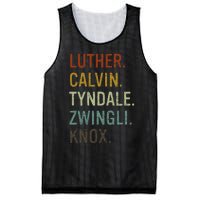 List Of Reformers Theology Reformed Christian Luther Calvin Mesh Reversible Basketball Jersey Tank