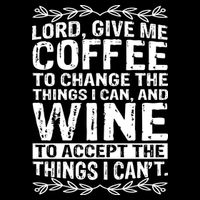 Lord Give Me Coffee And Wine Backpack