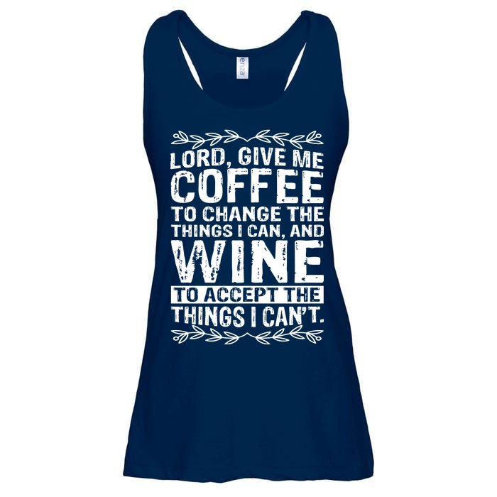 Lord Give Me Coffee And Wine Ladies Essential Flowy Tank