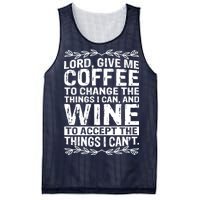 Lord Give Me Coffee And Wine Mesh Reversible Basketball Jersey Tank